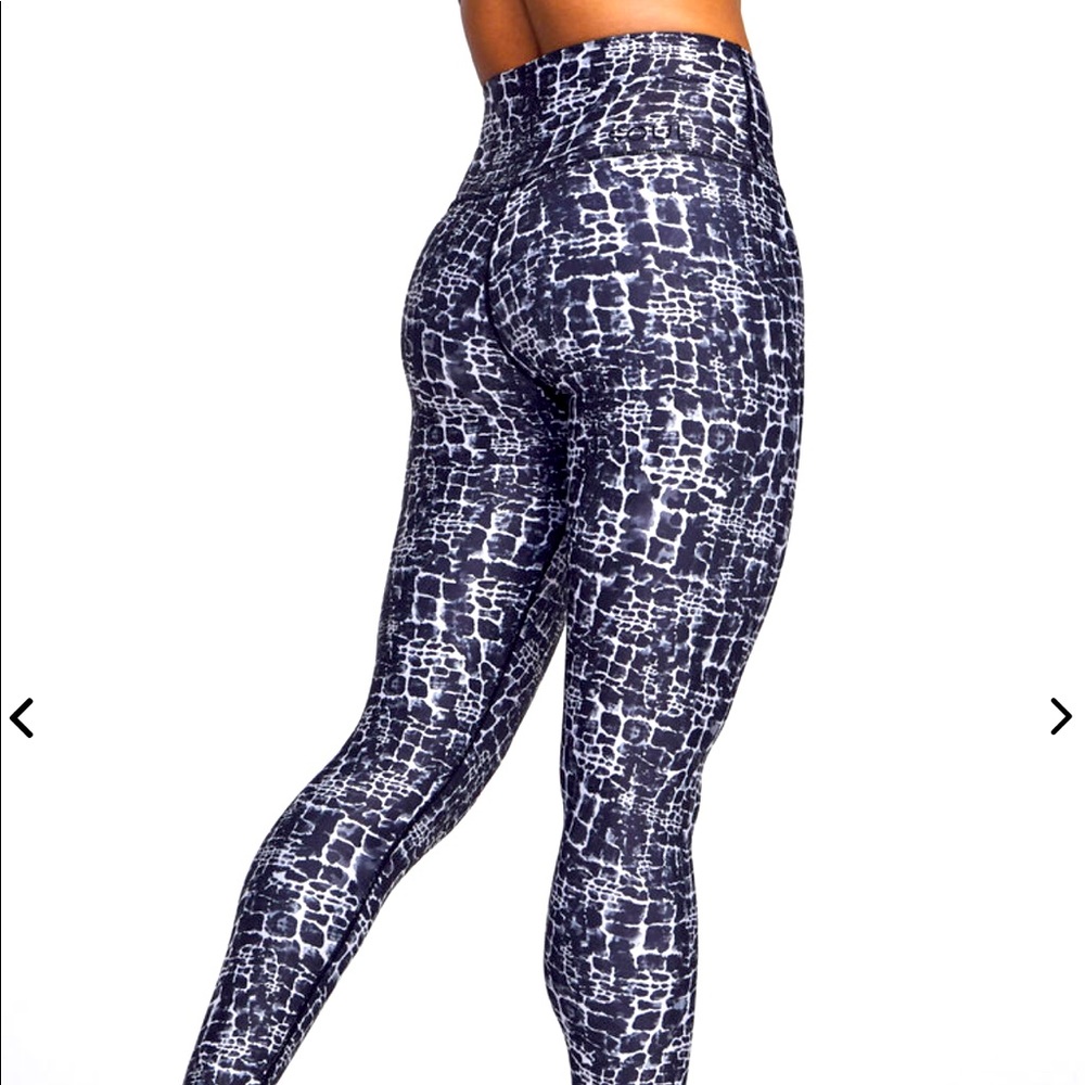 SOUL BY SOULCYCLE- Animal Print Foldover Tight